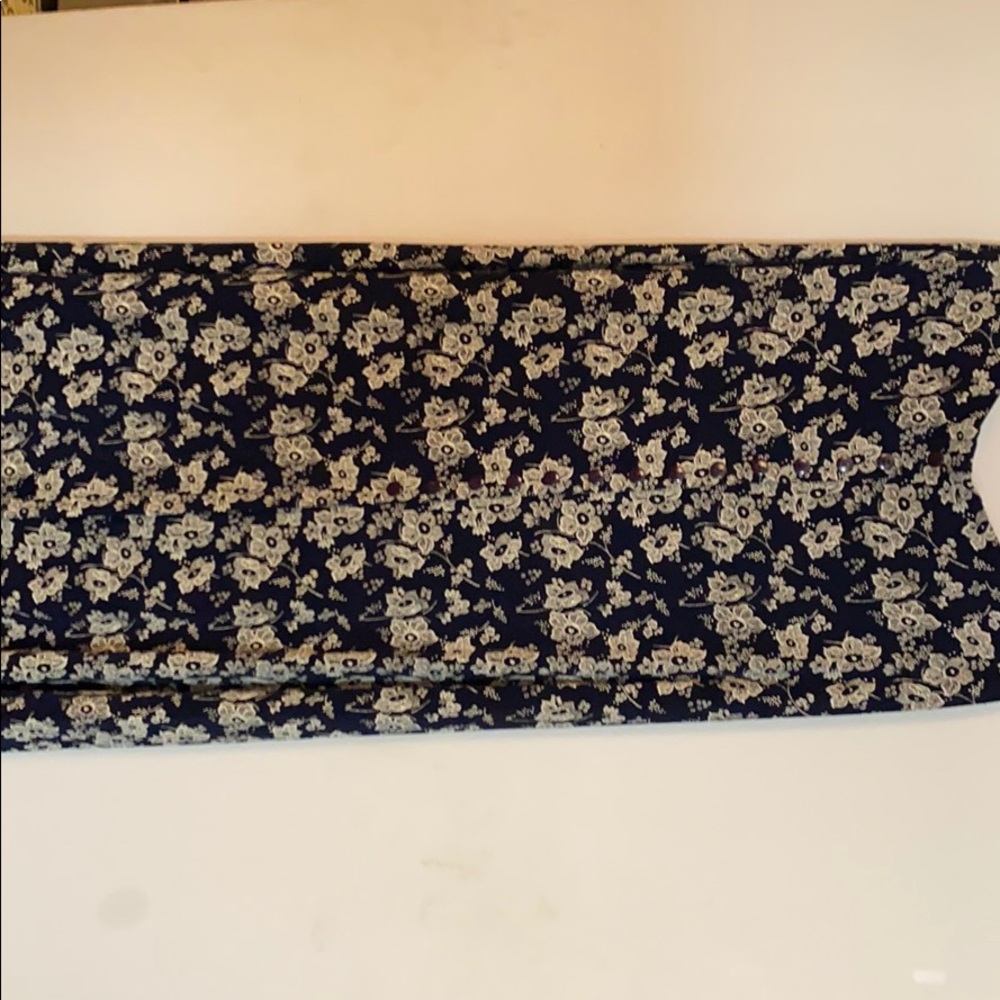ES SE Maxi Button Down Skirt Floral